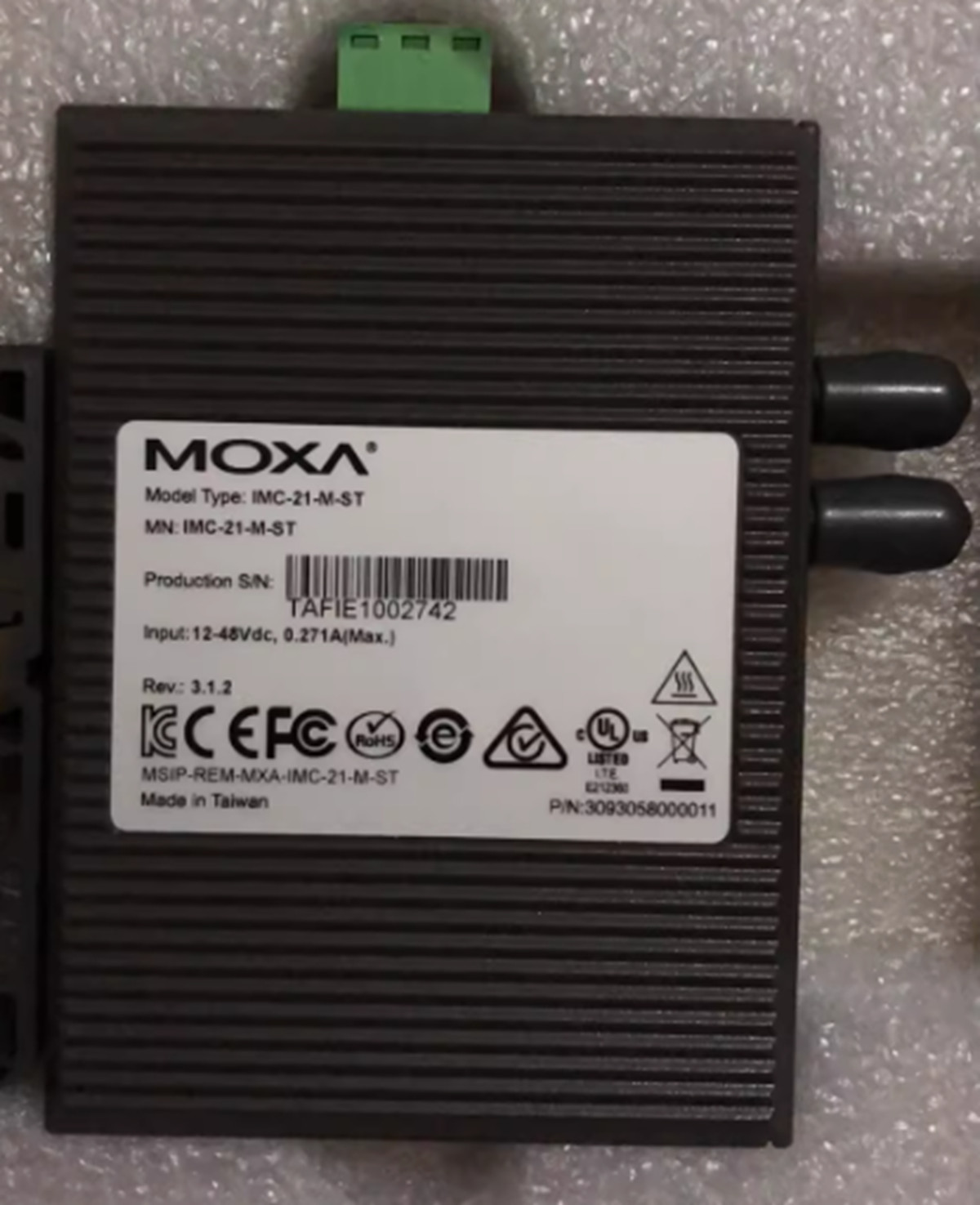 NEW MOXA IMC-21-M-ST Ethernet to Fiber Media Converter