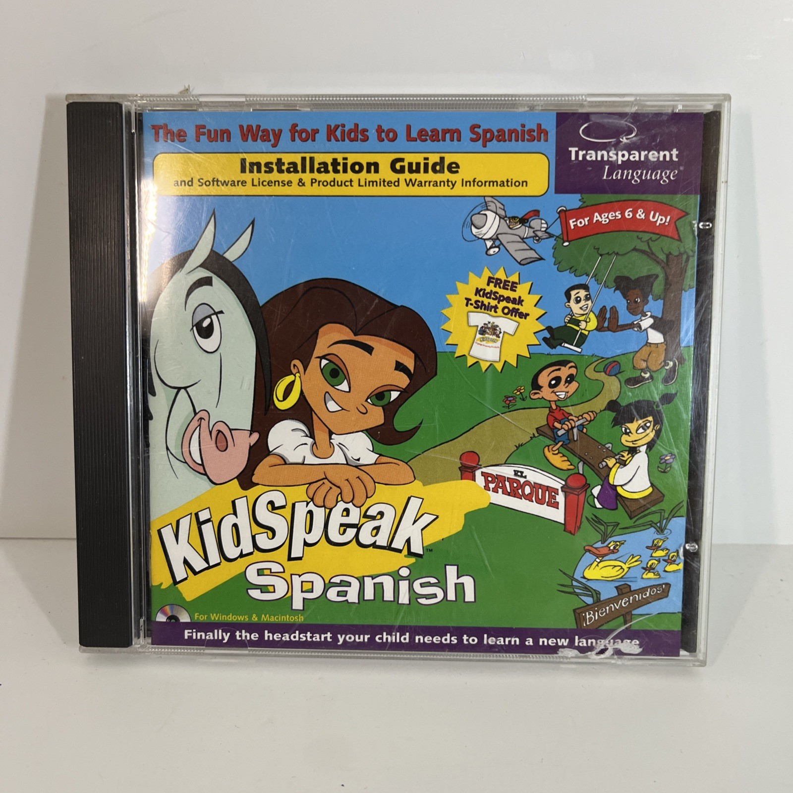 Scholastic Books Kidspeak Kids Speak Spanish CD Rom Age 6+ Educational - #163
