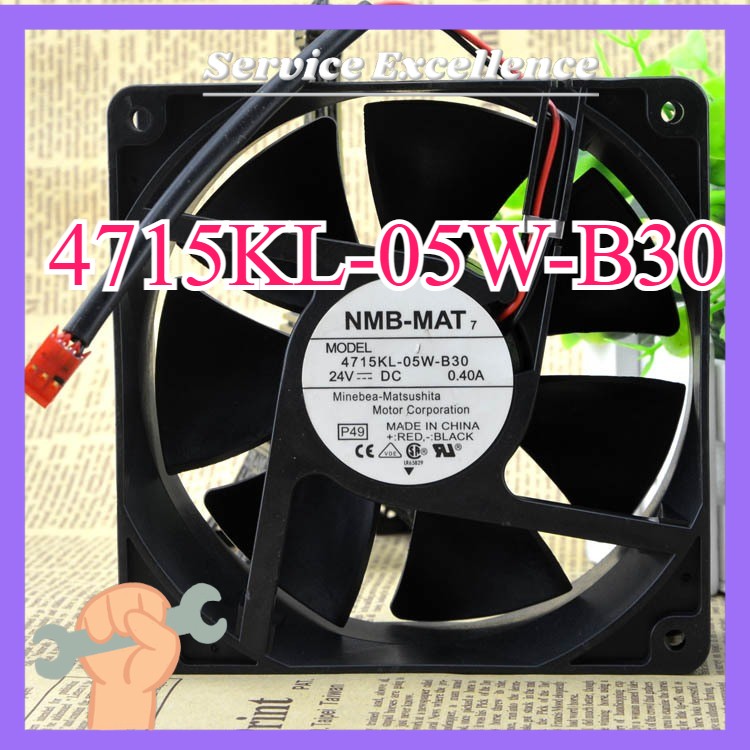 One NEW NMB-MAT 4715KL-05W-B30 12038 Inverter Axial Cooling Fan DC 24V 0.4A 2pin