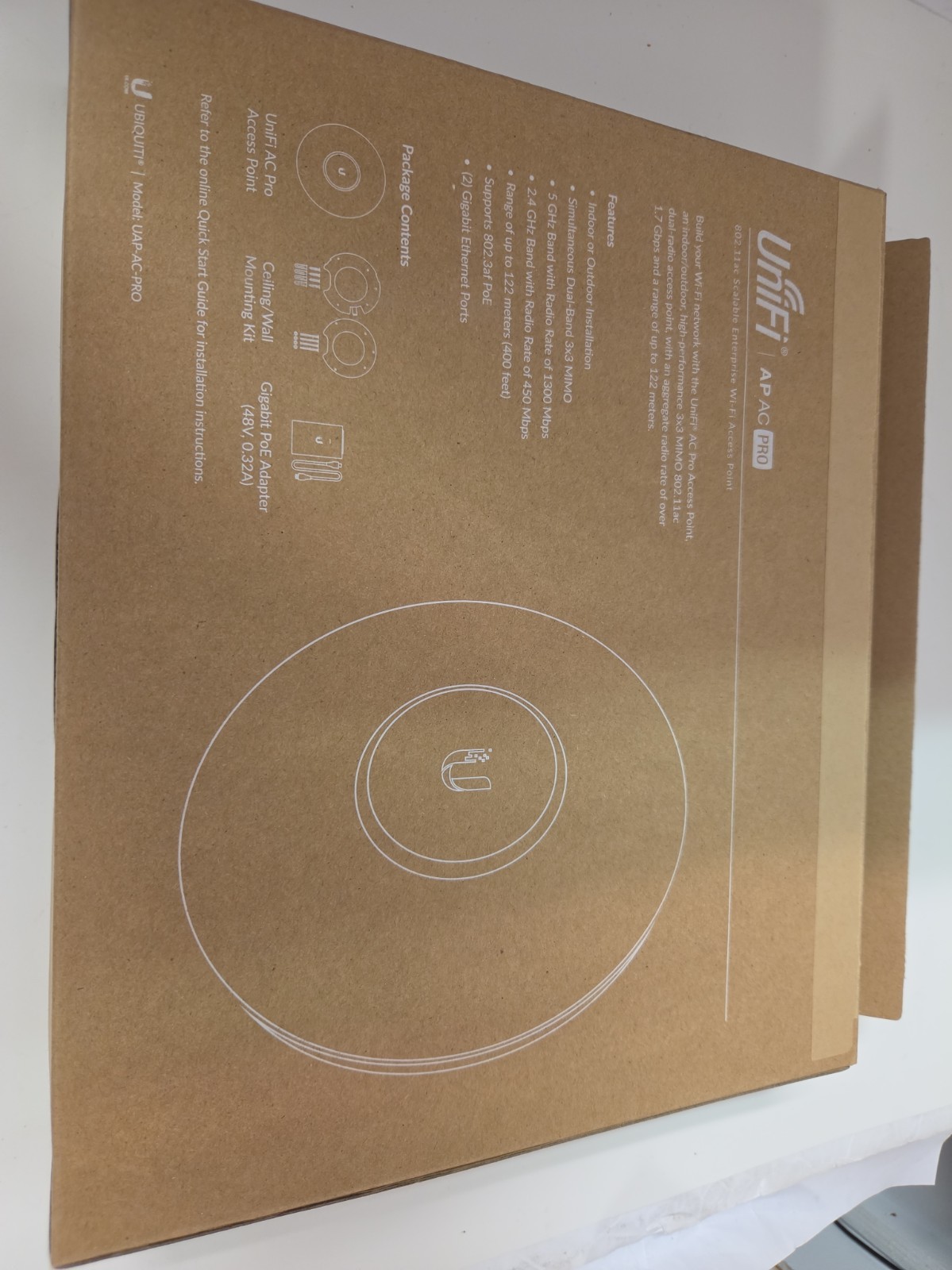 Ubiquiti UniFi AC Pro Wireless Access Point Dual-Band WiFi 5 UAP-AC-PRO-US