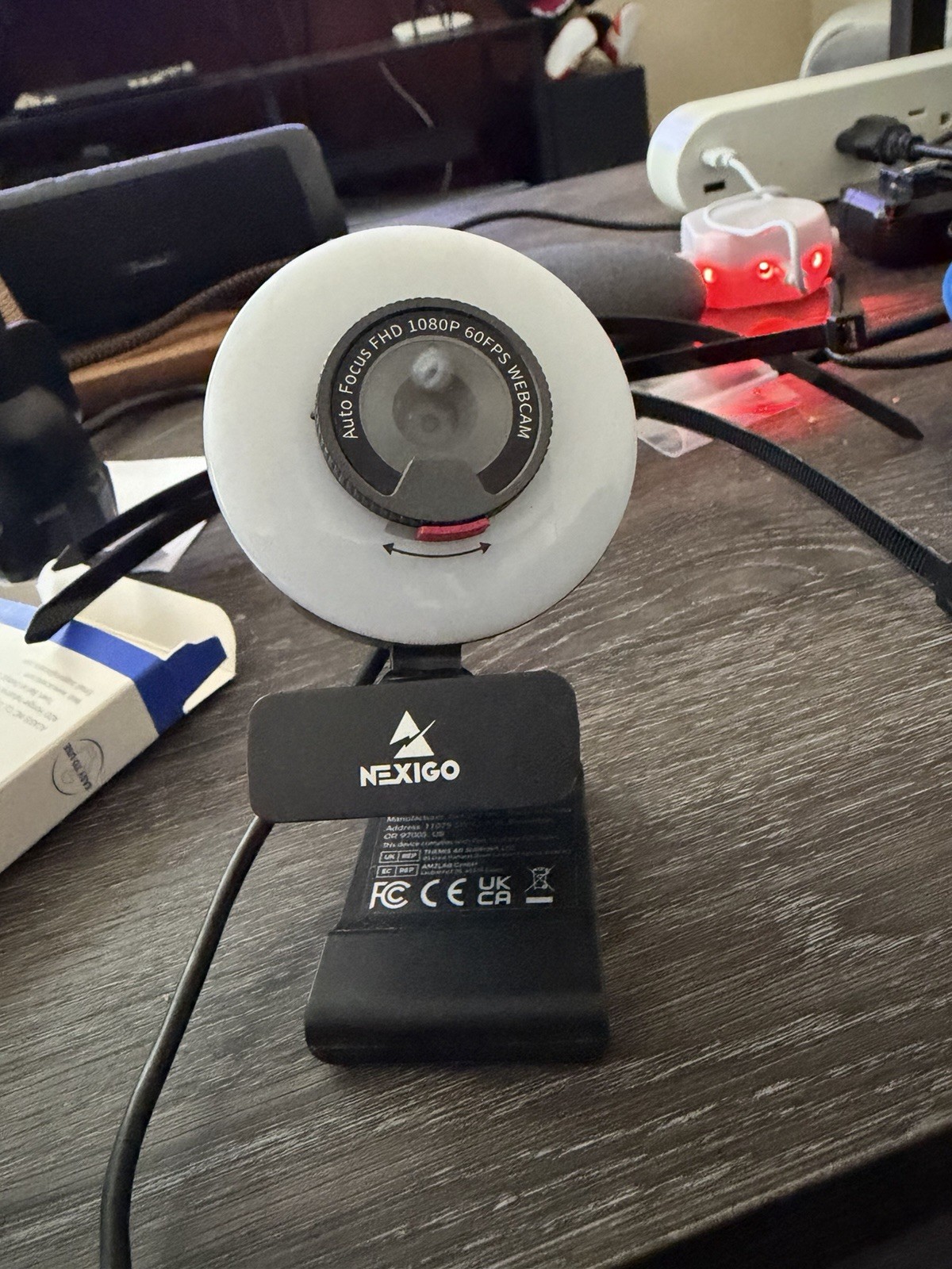 NexiGo N960E Webcam 1080p 60FPS with Ring Light