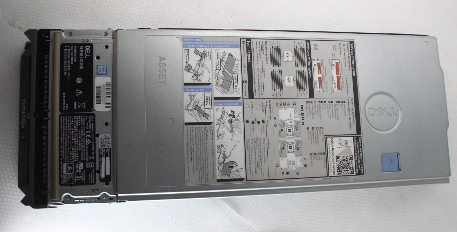 Dell PowerEdge M630 Half Height Module Barebones No CPU No RAM No HDD DP/N 2F3MP