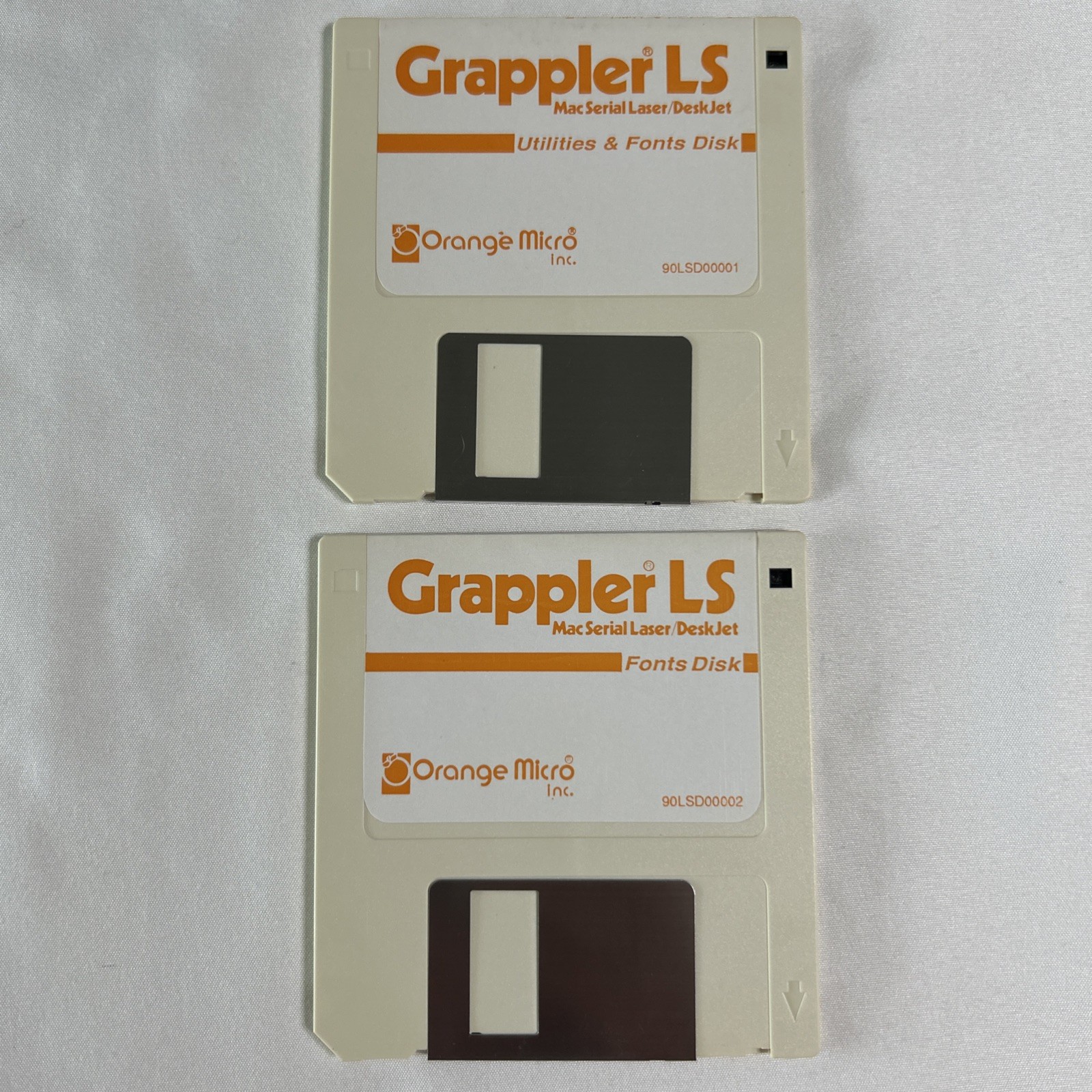Grappler LS MacSerial Laser·DeskJet for Macintosh – Utilities & Fonts Disks