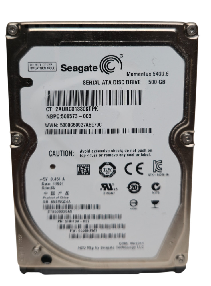 Seagate - Toshiba - Samsung - HGST 500GB 2.5 inch HDD