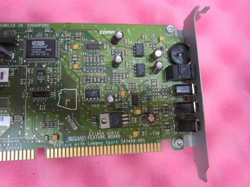 247428-001 compaq / hewlett packard / hp business pro audio board