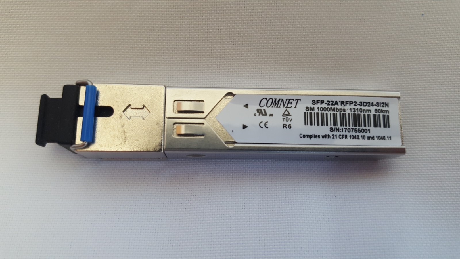 NEW COMNET SFP-22A 1000FX 1310 OPTICAL FIBER TRANSCEIVER