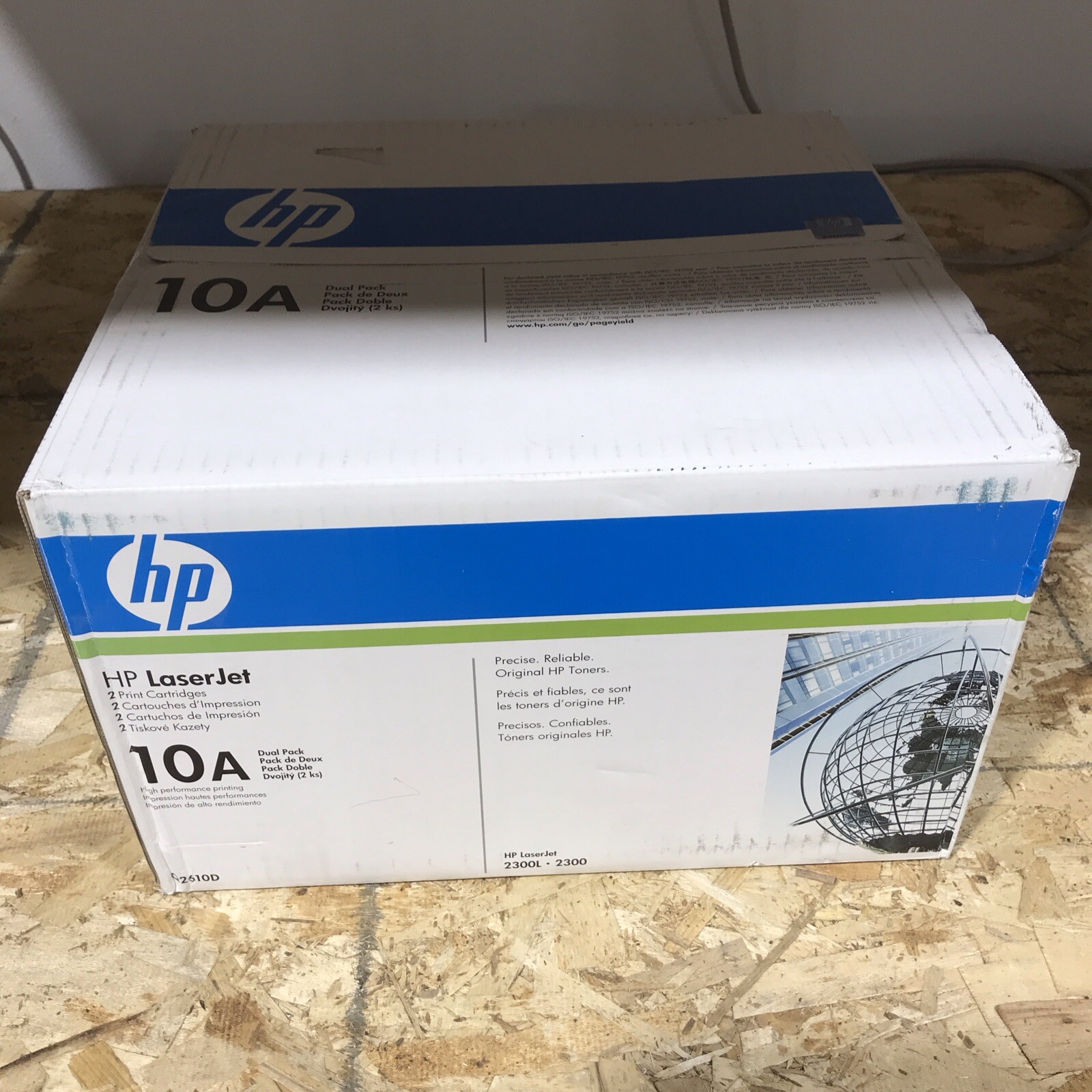 New Genuine HP 10A Dual Pack Black Toner Print Cartridges Q2610D