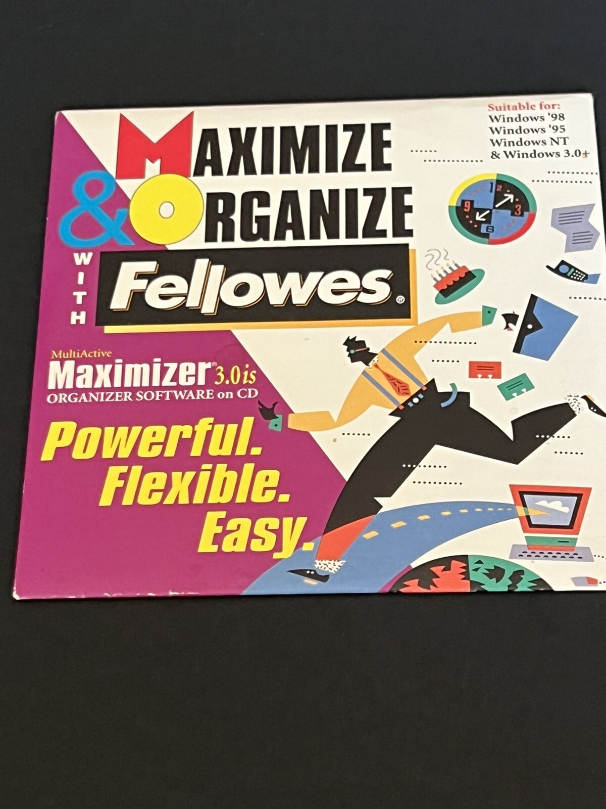 Maximize & Organize With Fellowes 3.0 - Windows 95, 98,NT, 3.0+. Software CD.