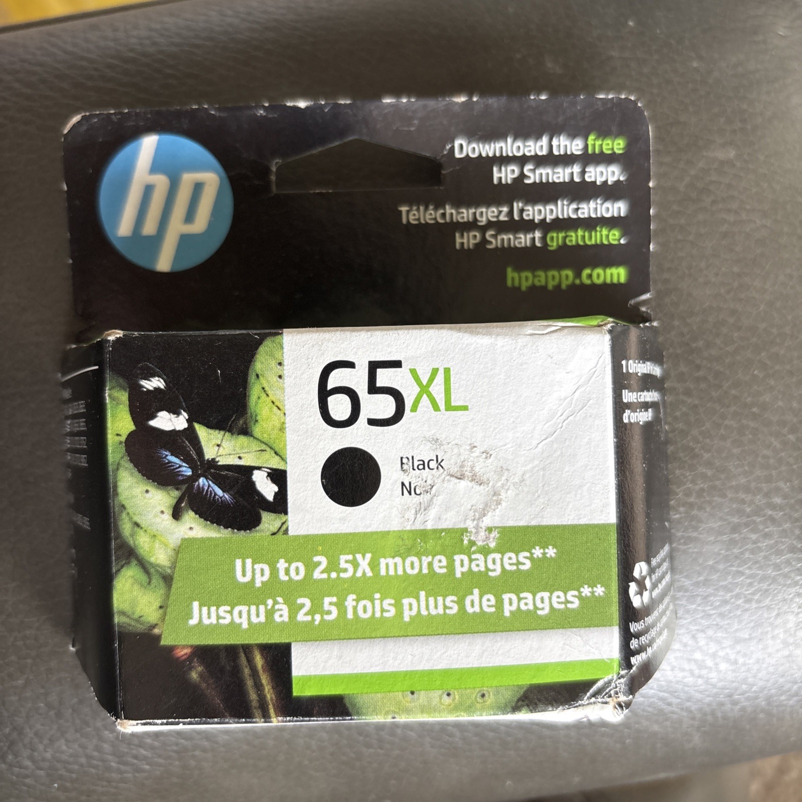 HP 65XL Black Extra Yield Ink Cartridge OEM Genuine Original NEW/SEALED 7/2027