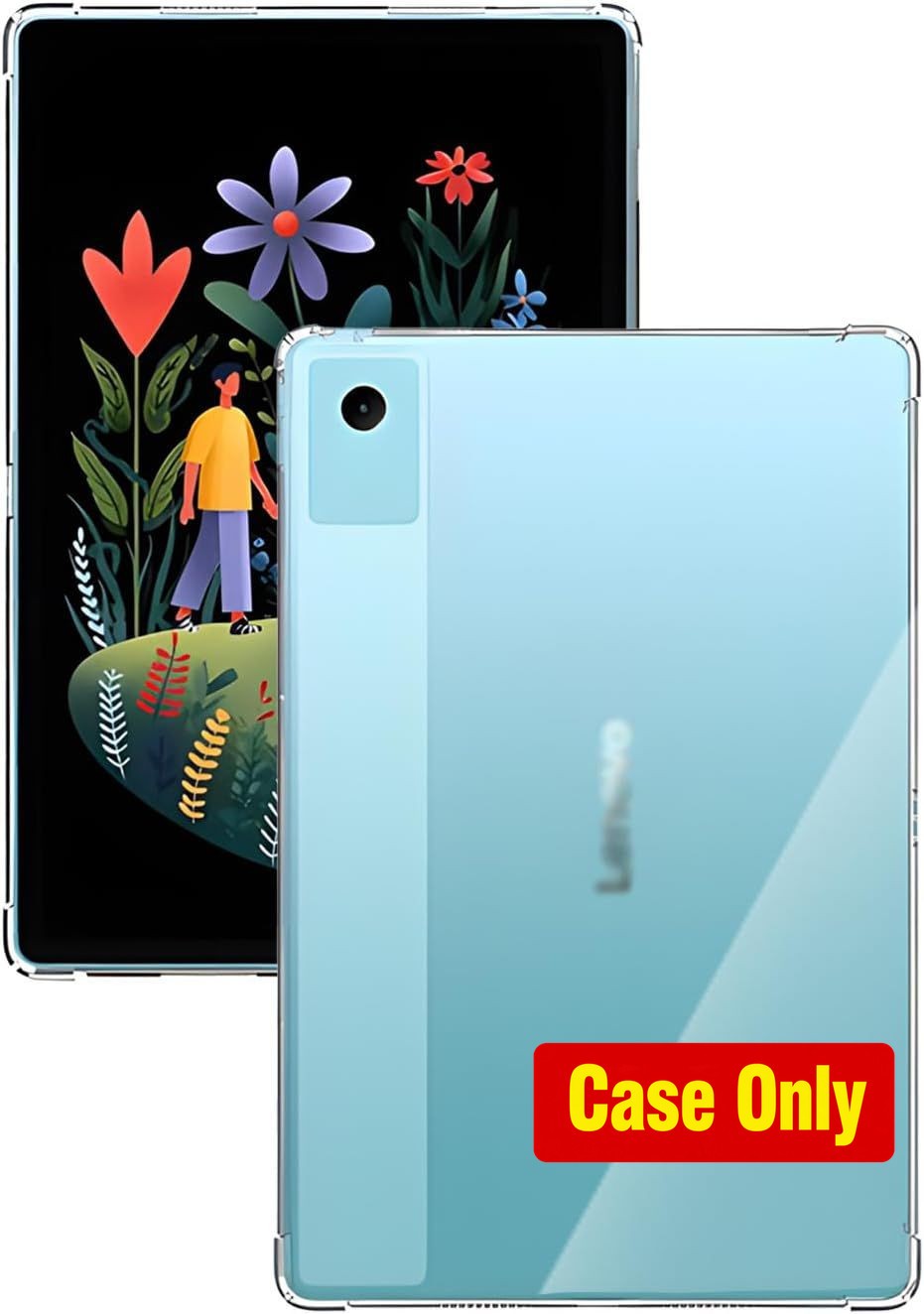 Shockproof Flexible TPU Clear Case for Lenovo Idea Tab Plus 12.1" Tablet 2025