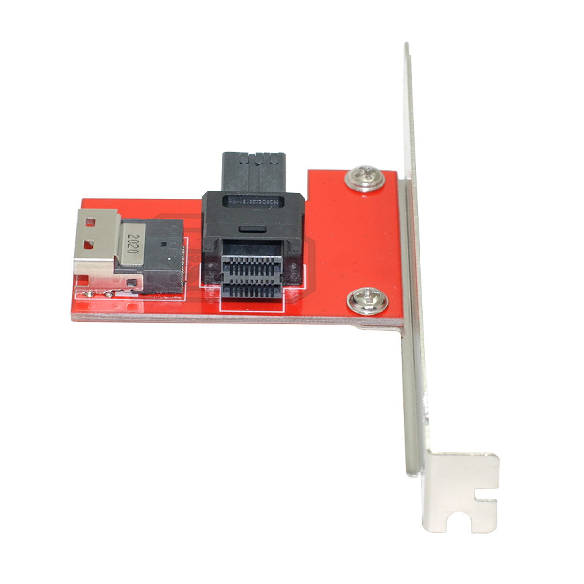 Cablecy  Female Adapter Slimline SAS SFF-8654 to HD PCI-Express 4.0 With Bracket