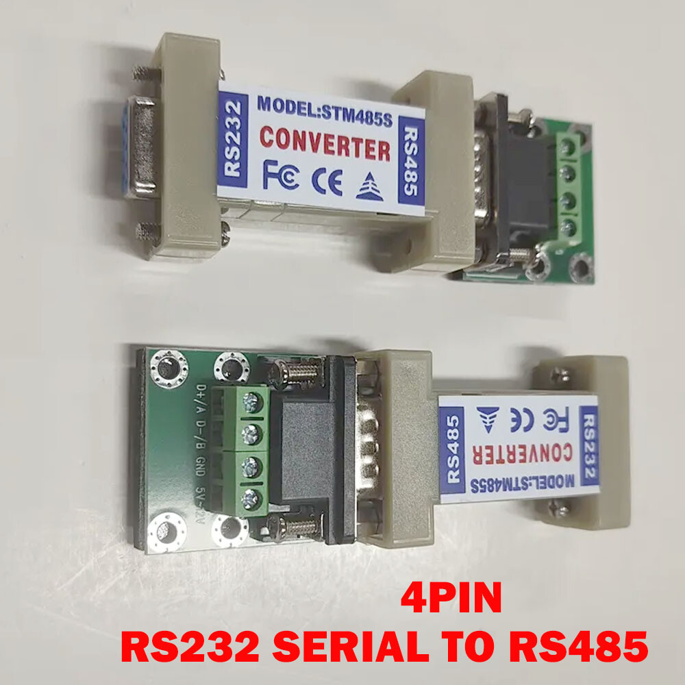 2x 4Pin RS232 to RS485 Communication Data Converter Adapter & Terminal Board HOT