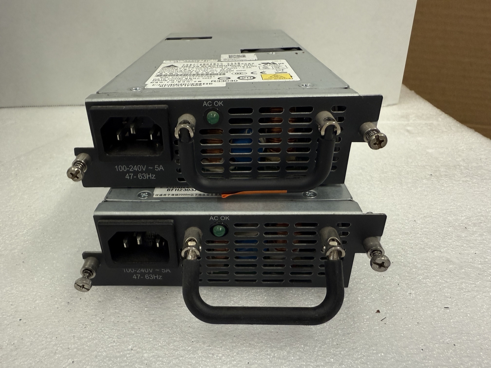 Lot (2) Brocade RPS11 300W AC Power Supply DPSN-300B D TURBOIRON 24X