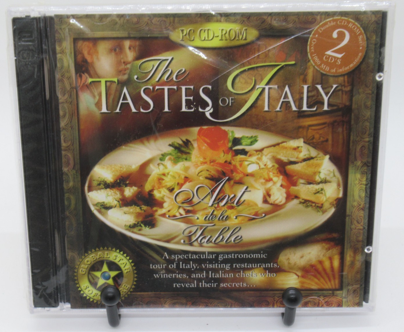 THE TASTES OF ITALY - ART DE LA TABLE 2-DISC PC CD-ROM SET, TOUR OF WINERIES +