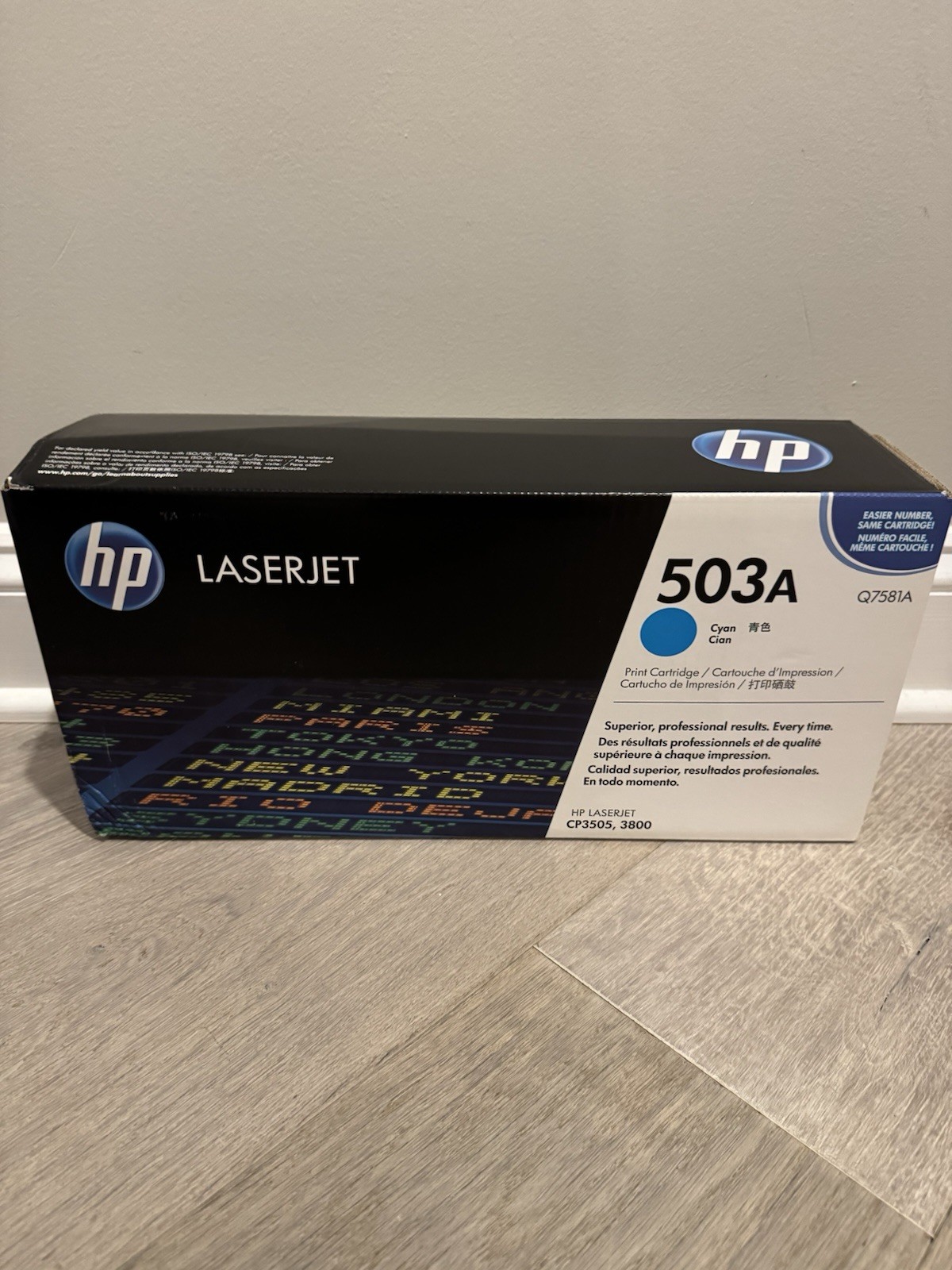 Genuine HP 503A LaserJet Toner Cartridge Cyan Q7581A  Sealed Fast 