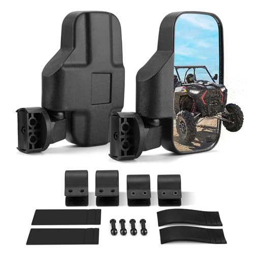UTV Mirrors UTV Side Mirrors Fits 1.6 inch to 2 inch Roll Cage Compatible
