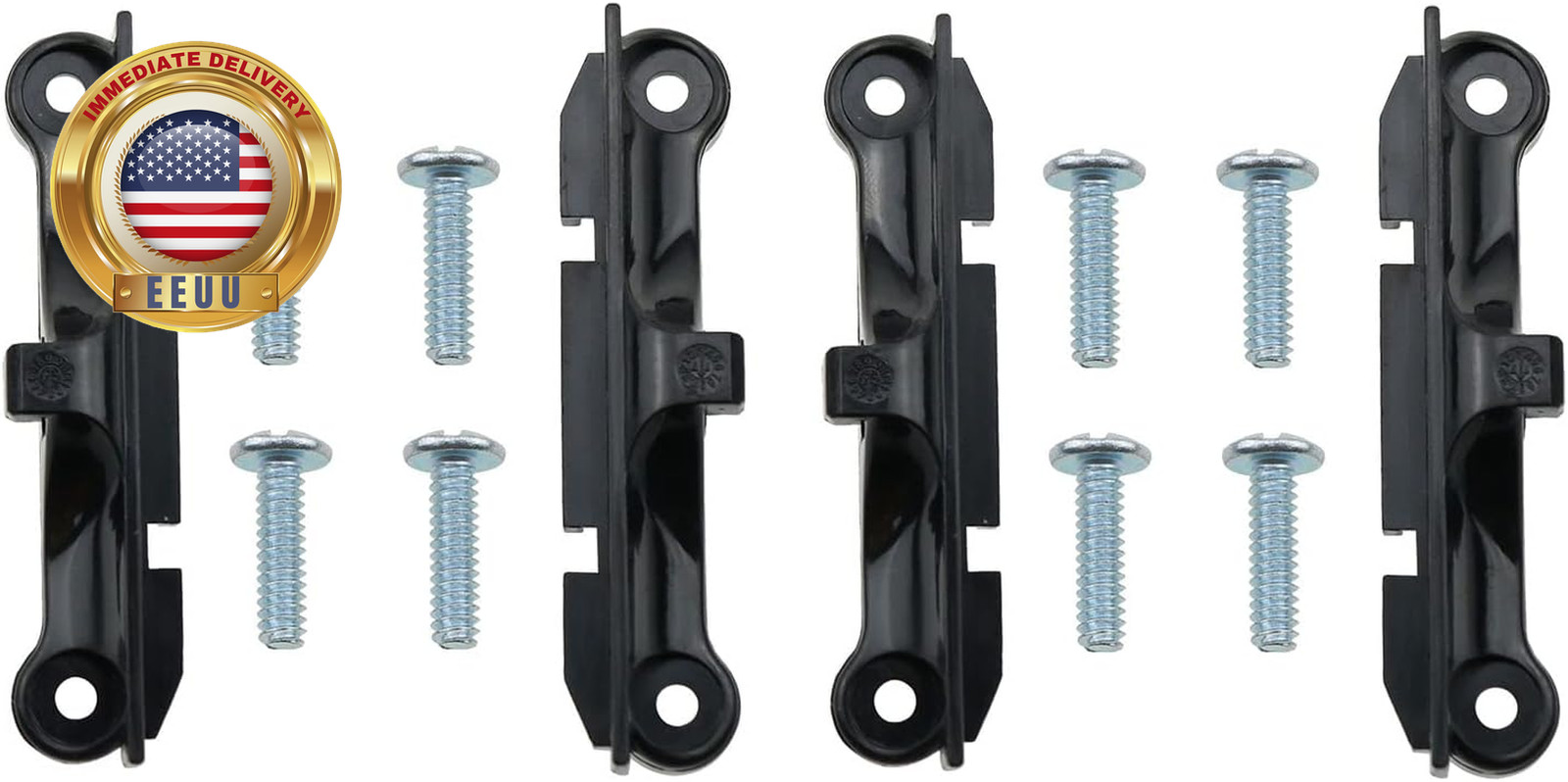 4Pcs CPU Fan Support Bracket with 8Pcs Mounting Screws for AM4 Socket, Black ⭐️⭐