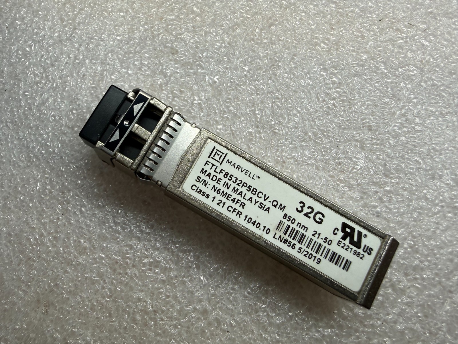 Marvell/Qlogic FTLF8532P5BCV-QM 32G Fibre Channel SW SFP+ Transceiver