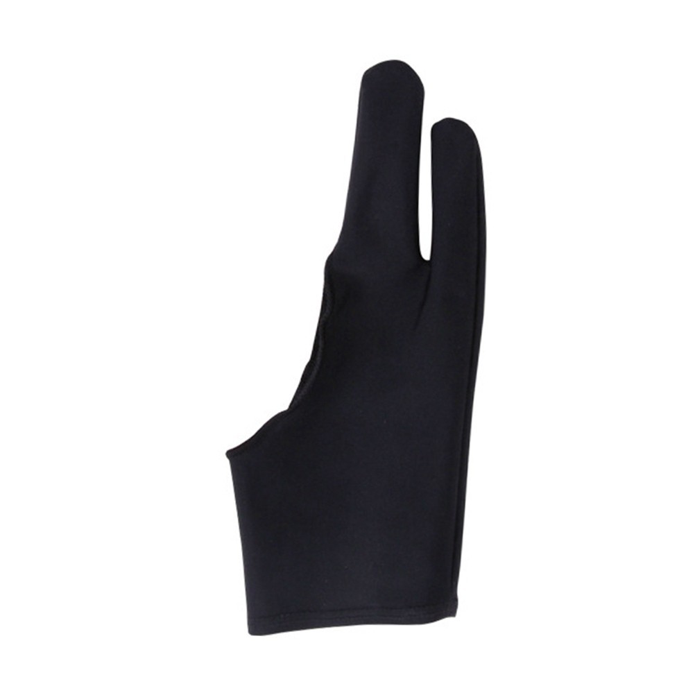 1Pc Two-Finger Anti-Stain Glove Black for Right Or Left Hand Digital Art