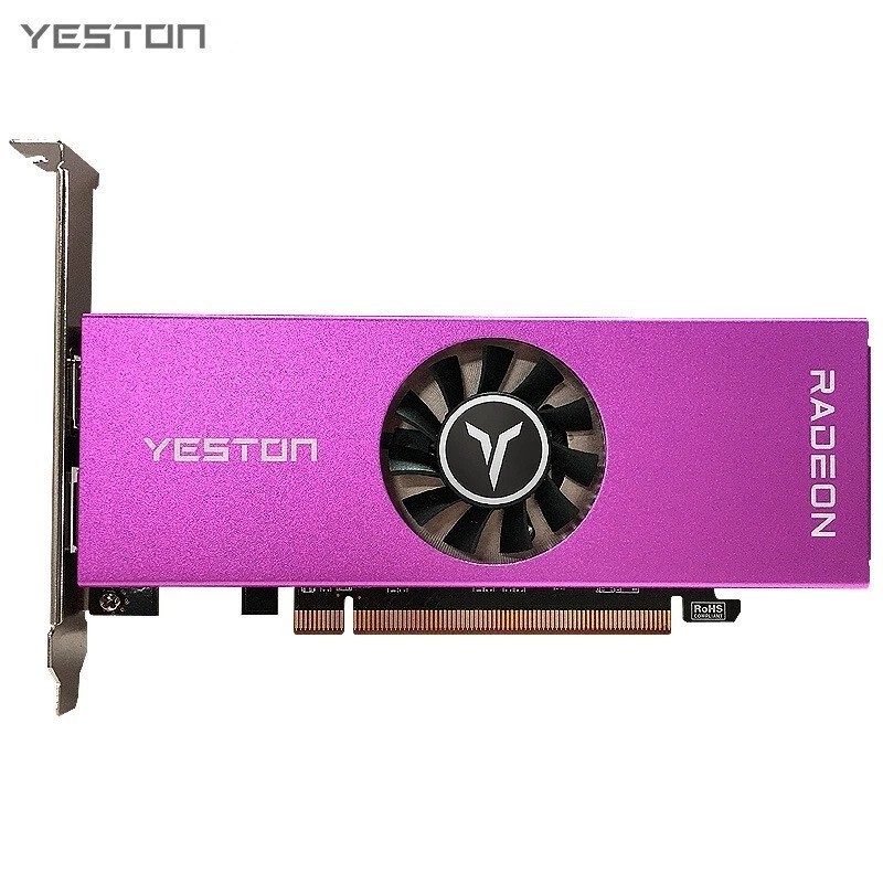 Yeston AMD Radeon RX 6400 4GB GDDR6 Low Profile Graphics Card - SFF, HTPC, PCIE