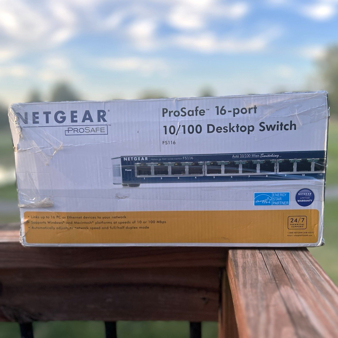 NETGEAR ProSafe FS116 16-Port 10/100 Fast Ethernet Unmanaged Desktop Switch