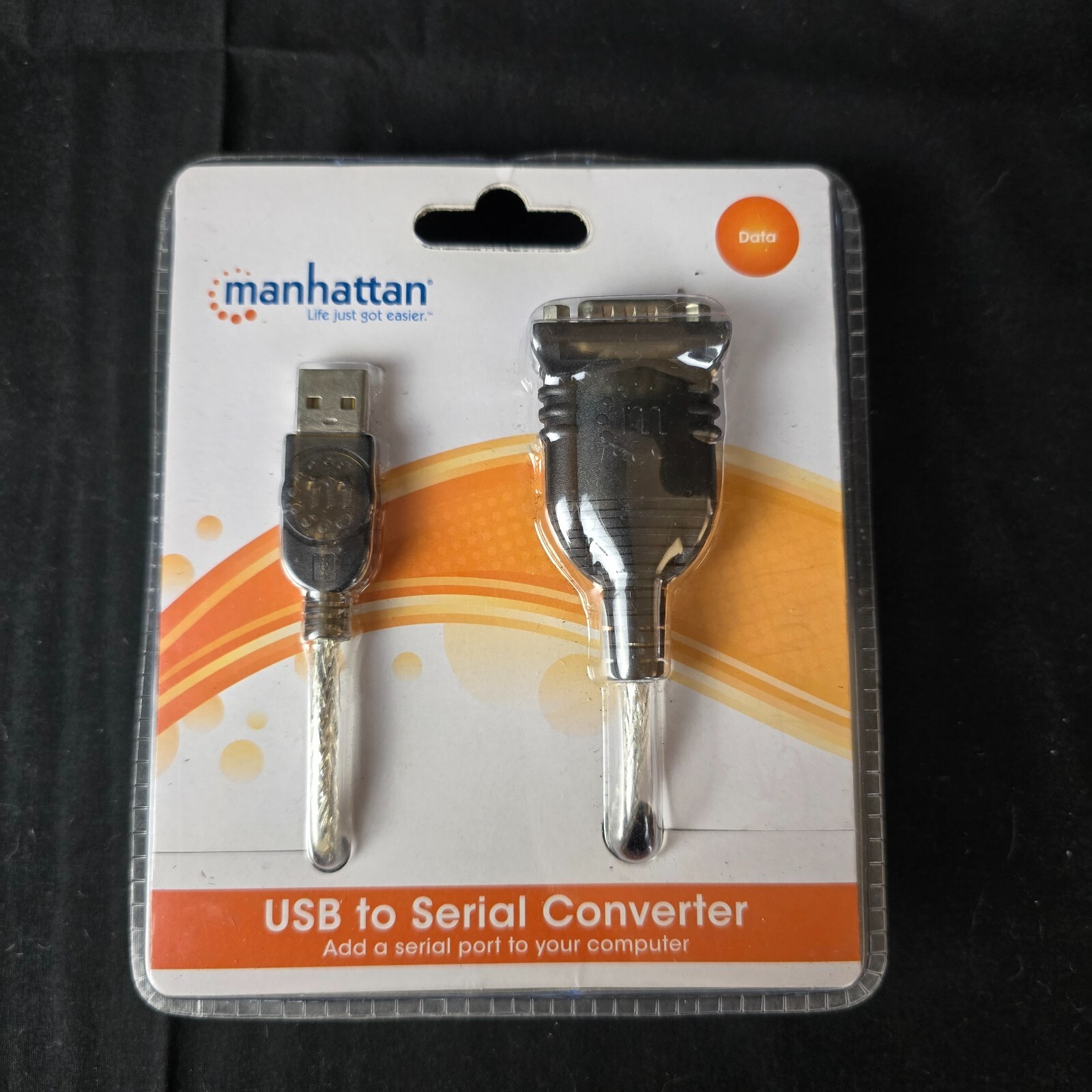 Manhattan 205146 USB to Serial Converter 18" with Gold Plated Contacts