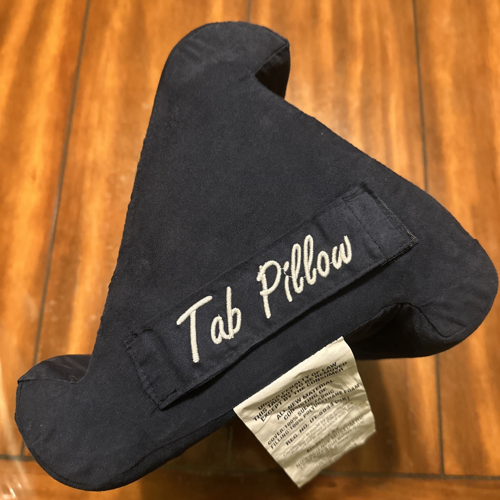 Tab Pillow Navy Blue Soft Lap Pillow for Tablets, E-readers