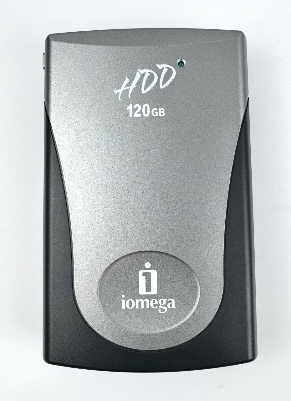 Iomega HDD120 120GB External Hard Drive USB 2.0 HDD w/ Power Adapter & Cable
