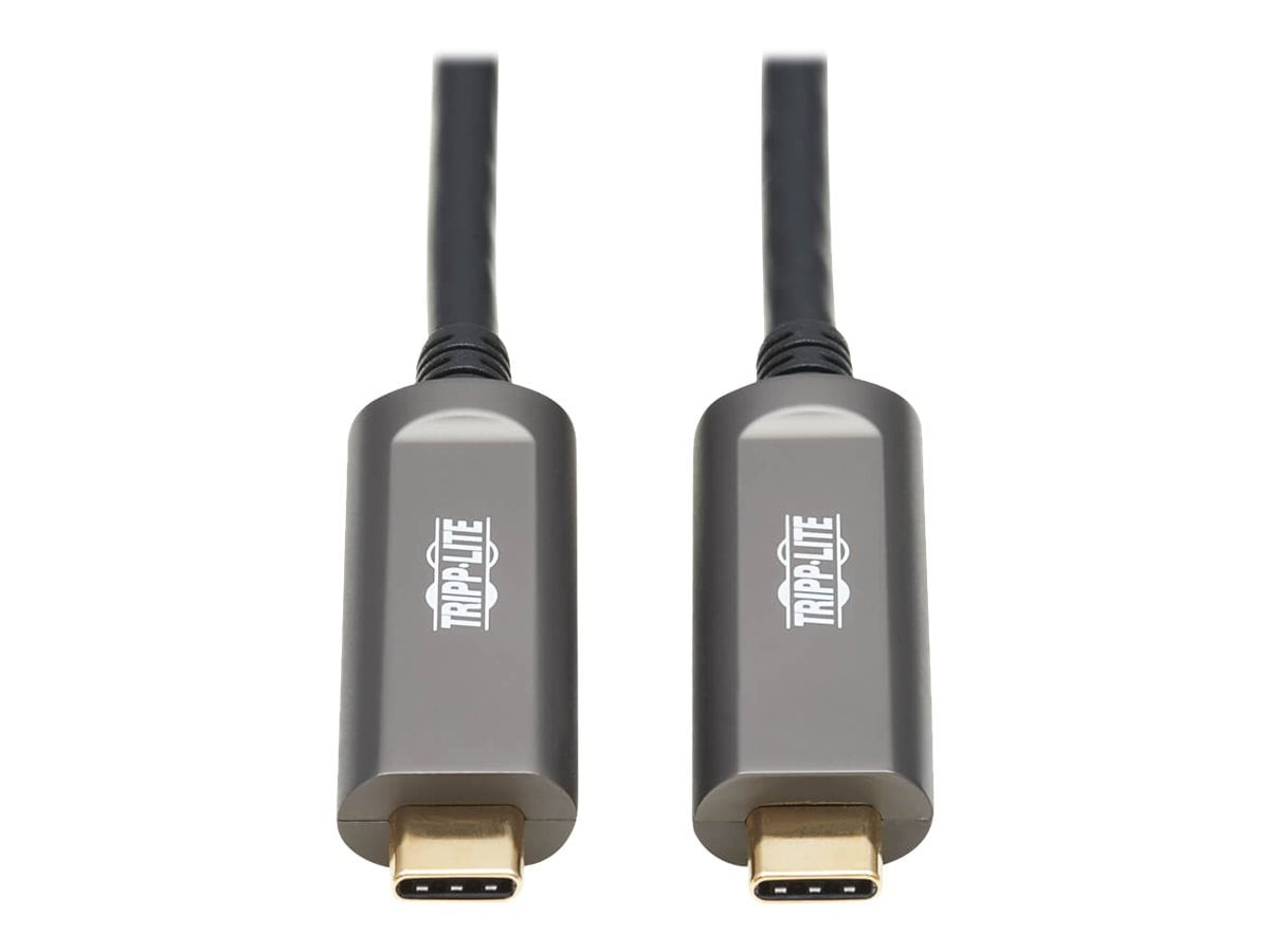 Tripp Lite U420F10MD3 10m USB-C AOC Cable M/M 10 Gbps Black