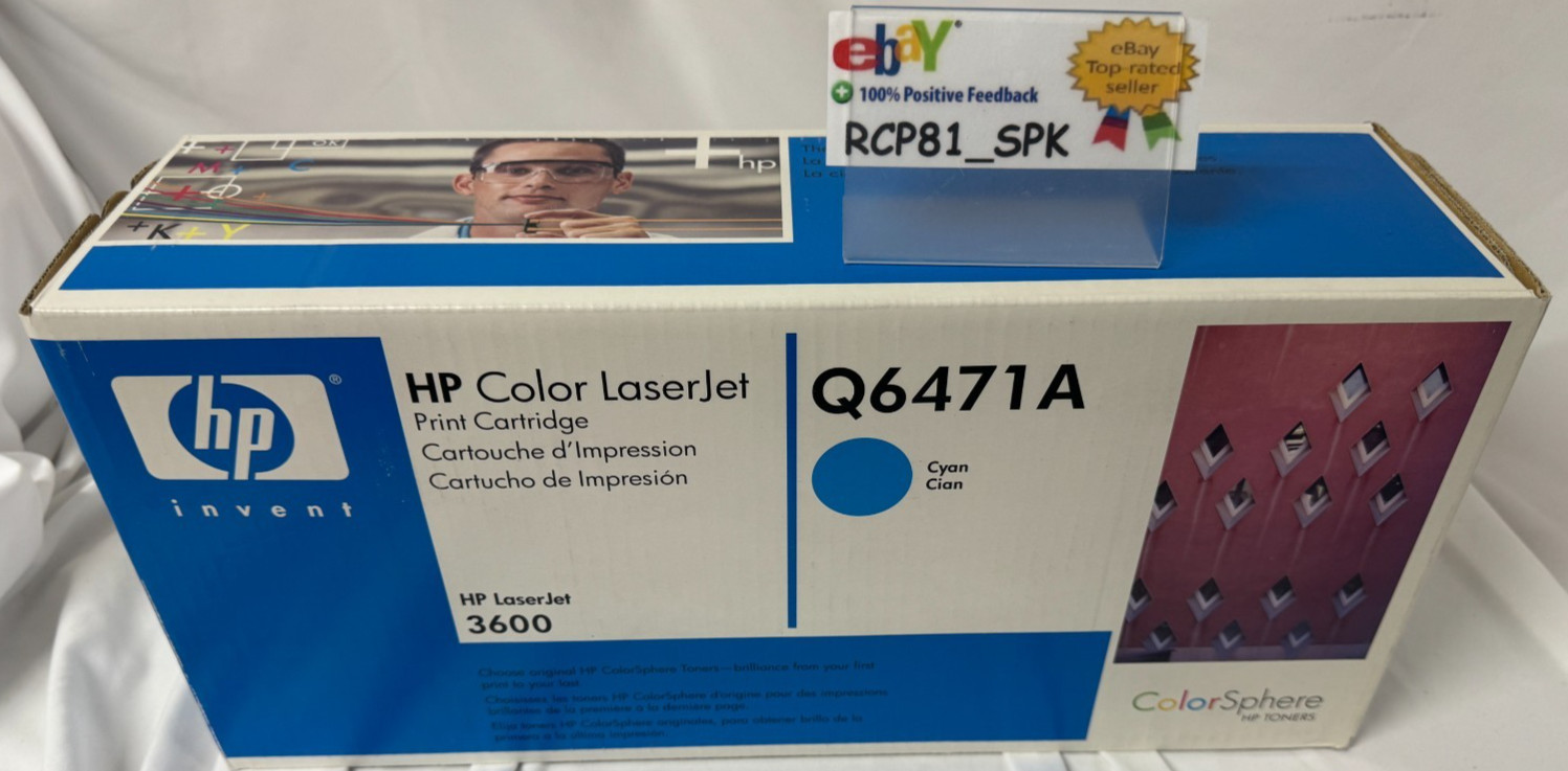 HP 502A Q6471A Cyan Toner Print Cartridge OEM Genuine | BNIB/Sealed | Fast Ship
