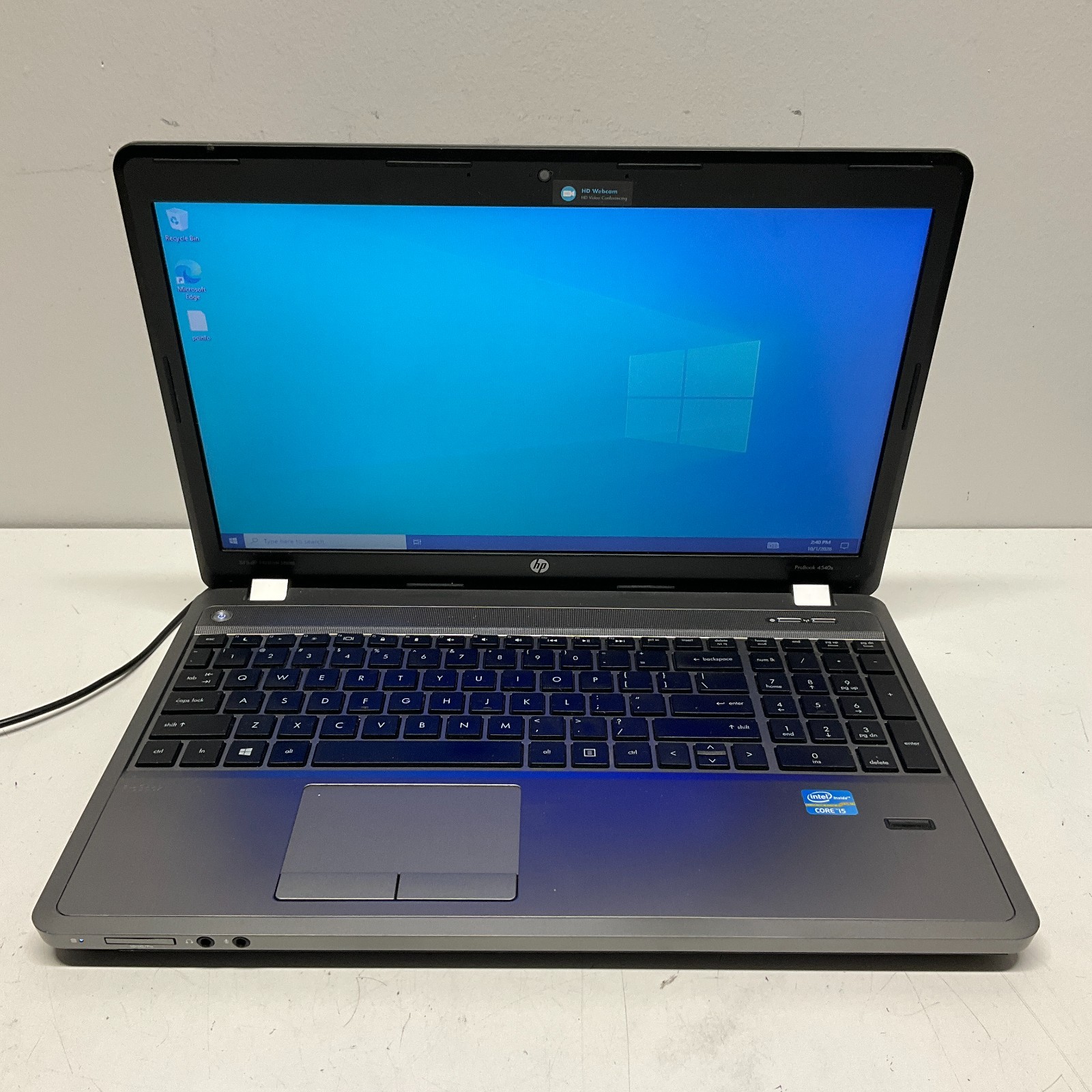 HP ProBook 4540s 15.6" Intel i5-3230M 4GB RAM 750GB HDD Windows 10 Pro Laptop