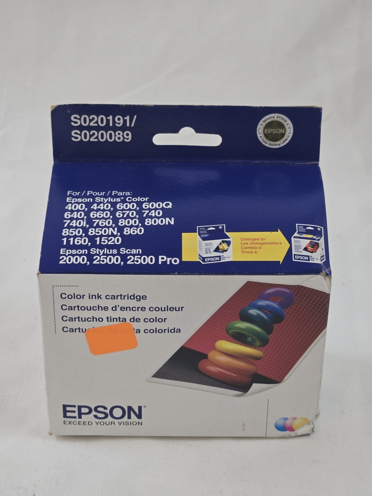 Genuine Epson S020191 S020089 Color Ink Cartridge for Stylus Color & Scan