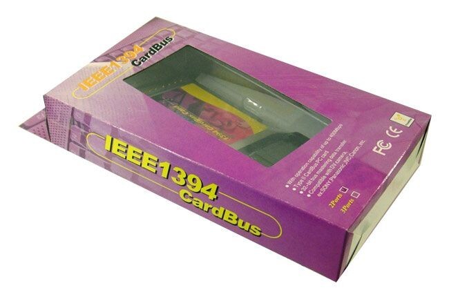 FireWire IEEE 1394 PCMCIA CardBus 2 Ports 6-Pin