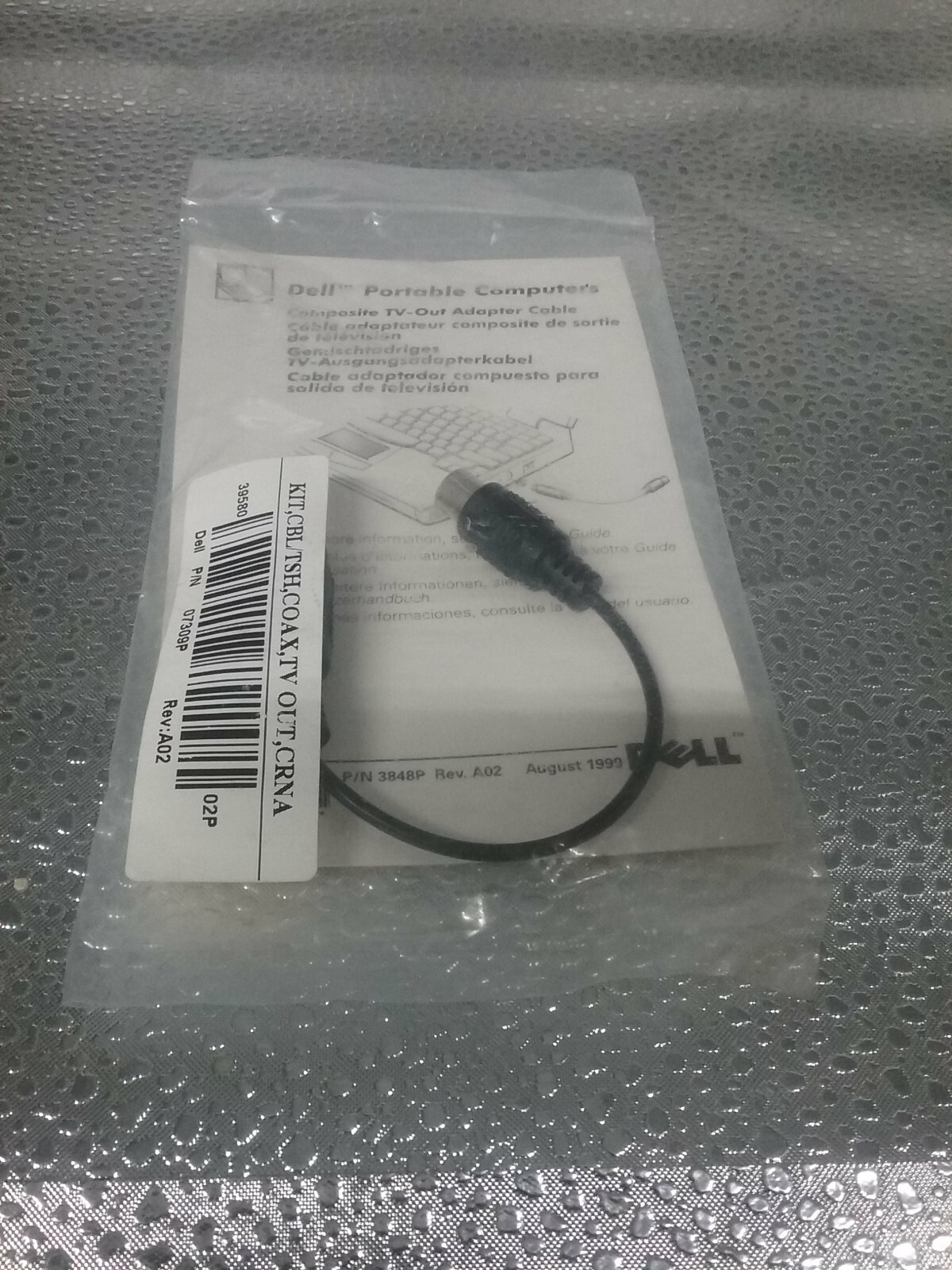 Dell 07309P Composite TV-Out Adapter Cable Nos Oem Cable Computer