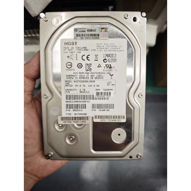 HP 3PAR HUS723020ALS240 2TB 7.2K SAS 6Gbps 3.5" Enterprise Hard Drive