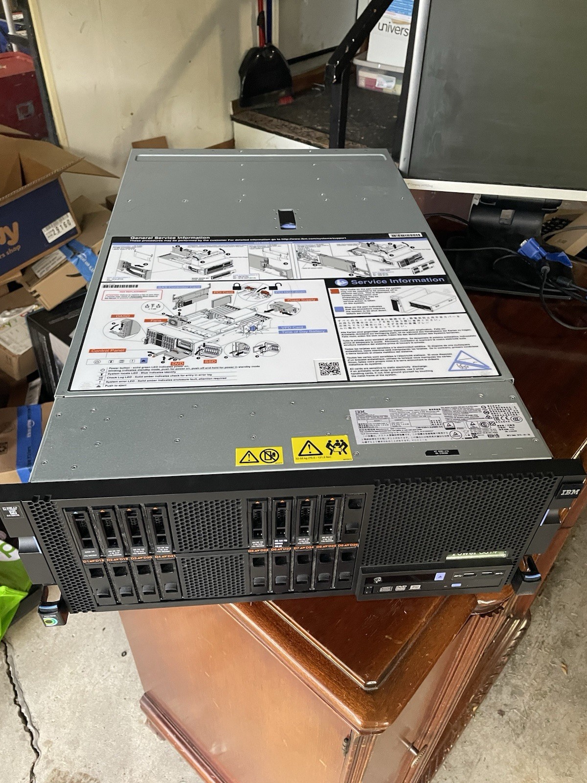 IBM Power S814 8286-41A 1x 6C 3.02GHz Power8 CPU 64GB RAM 18 Bay Server
