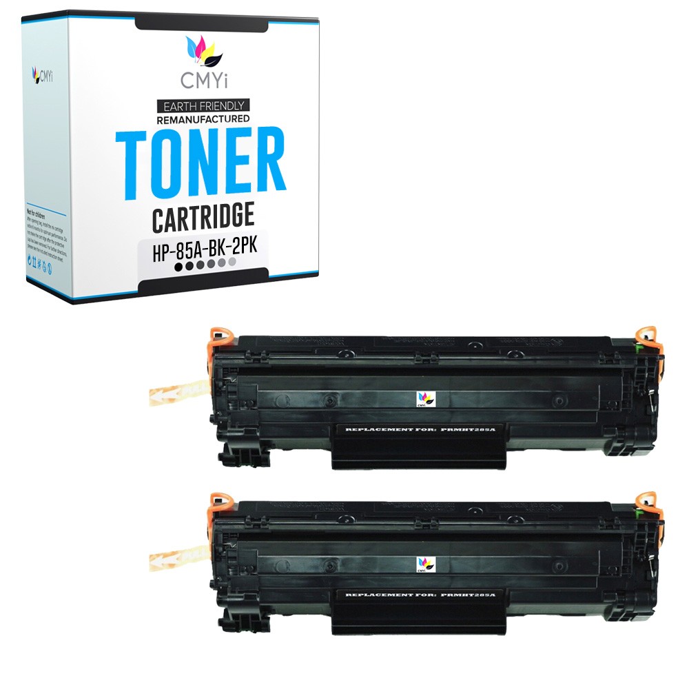 2X CMYi Replacement 85A Black Printer Toner Cartridges for HP LaserJet Pro M1139