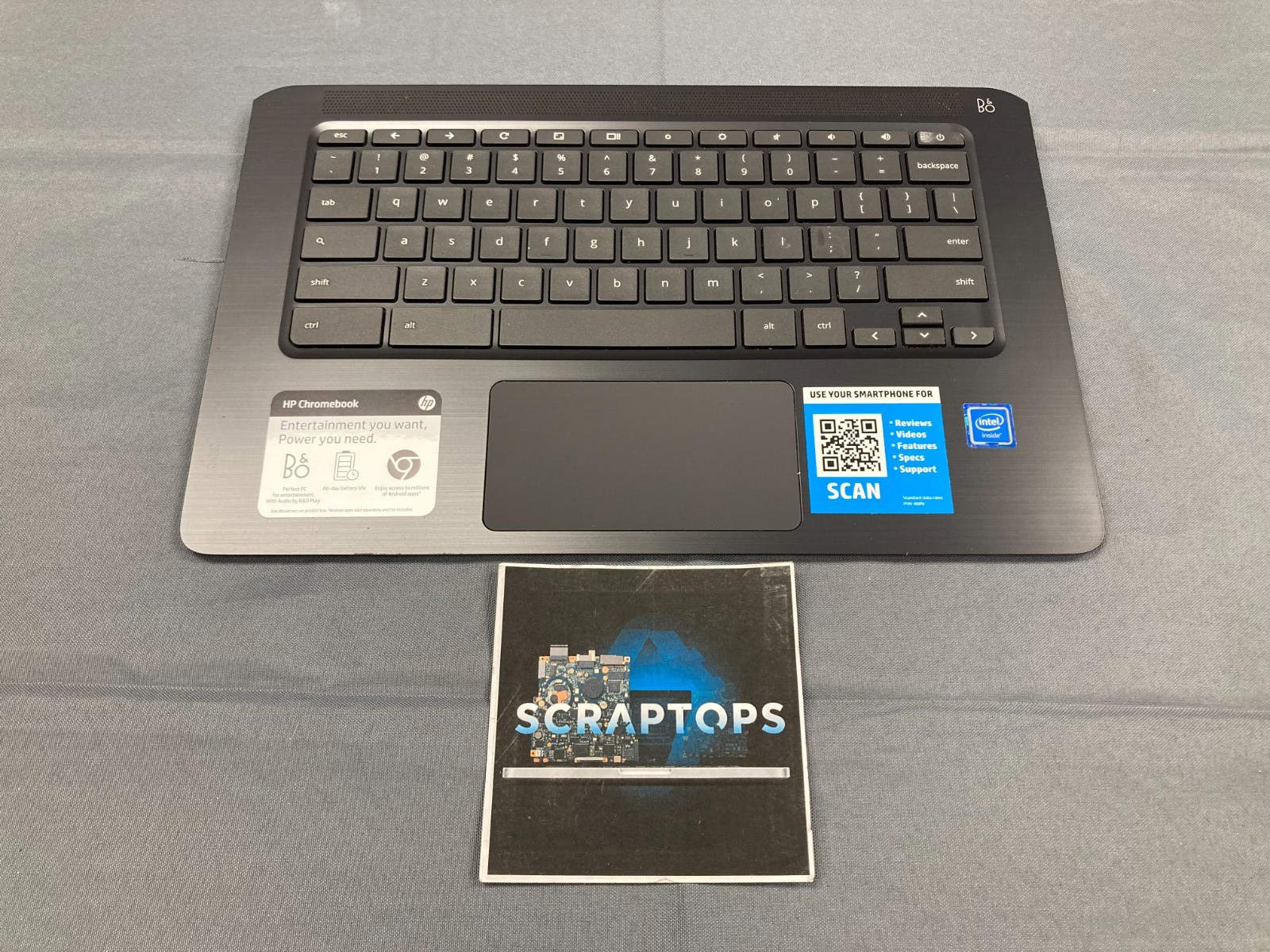 HP Chromebook 14-ca023nr Palmrest Keyboard L17093-001 US/EN No Backlight #410555