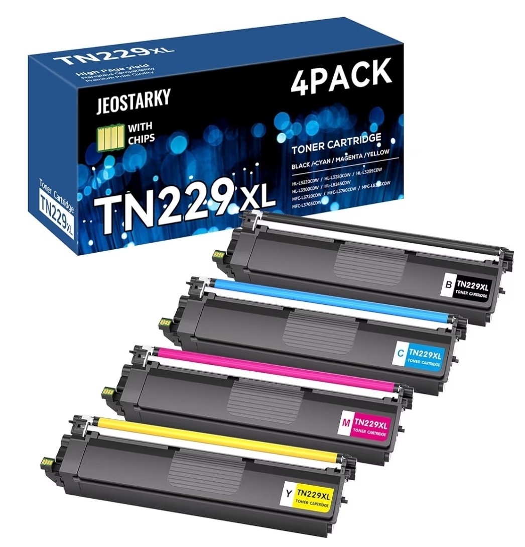 TN229XL TN229 Toner Cartridge High Yield Replacement for Brother TN229 TN229XL