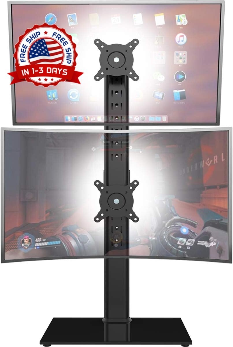 Soporte Para Monitor Doble: Elevador De Monitor Independiente Con Pantalla Ap