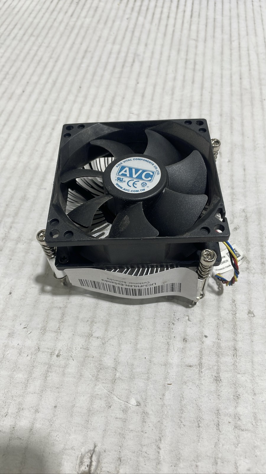 Dell 03VK1H CPU Heatsink Cooler Fan AVC 3VK1H Desktop Processor Cooling Fan