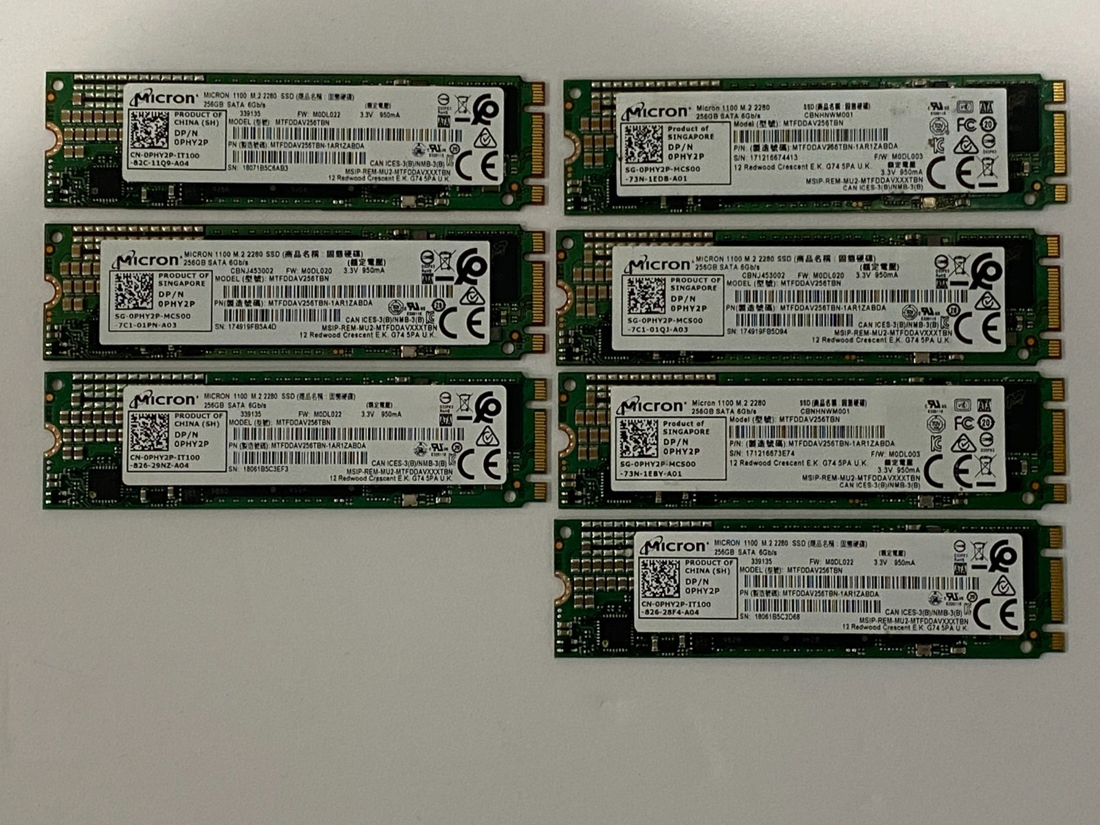 Micron 1100 256GB SATA M.2 2280 Internal SSD MTFDDAV256TBN Tested A++
