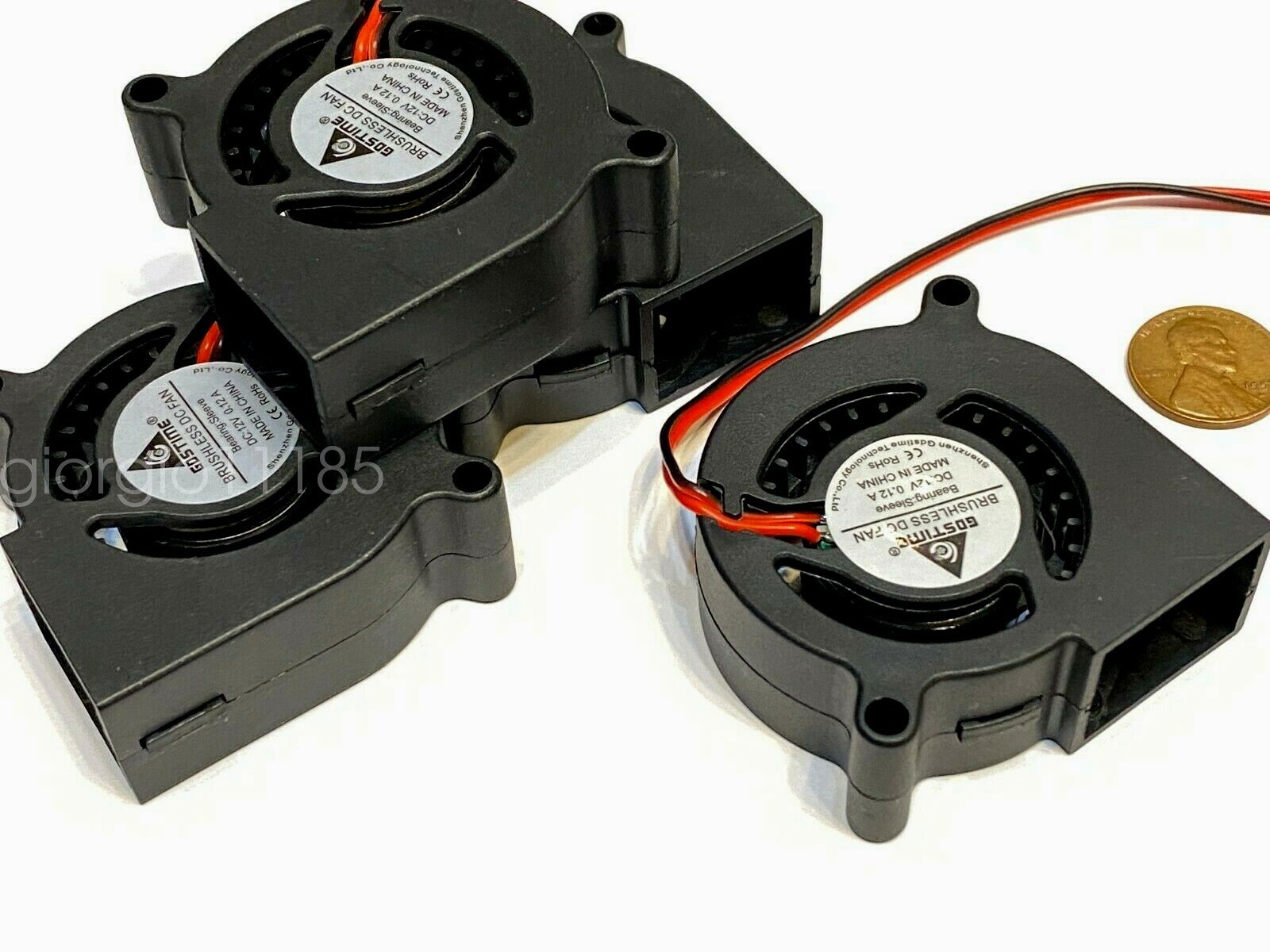 4 Pieces 5020 50mm 5cm 12v fan Brushless Centrifugal Blower computer Gdstime