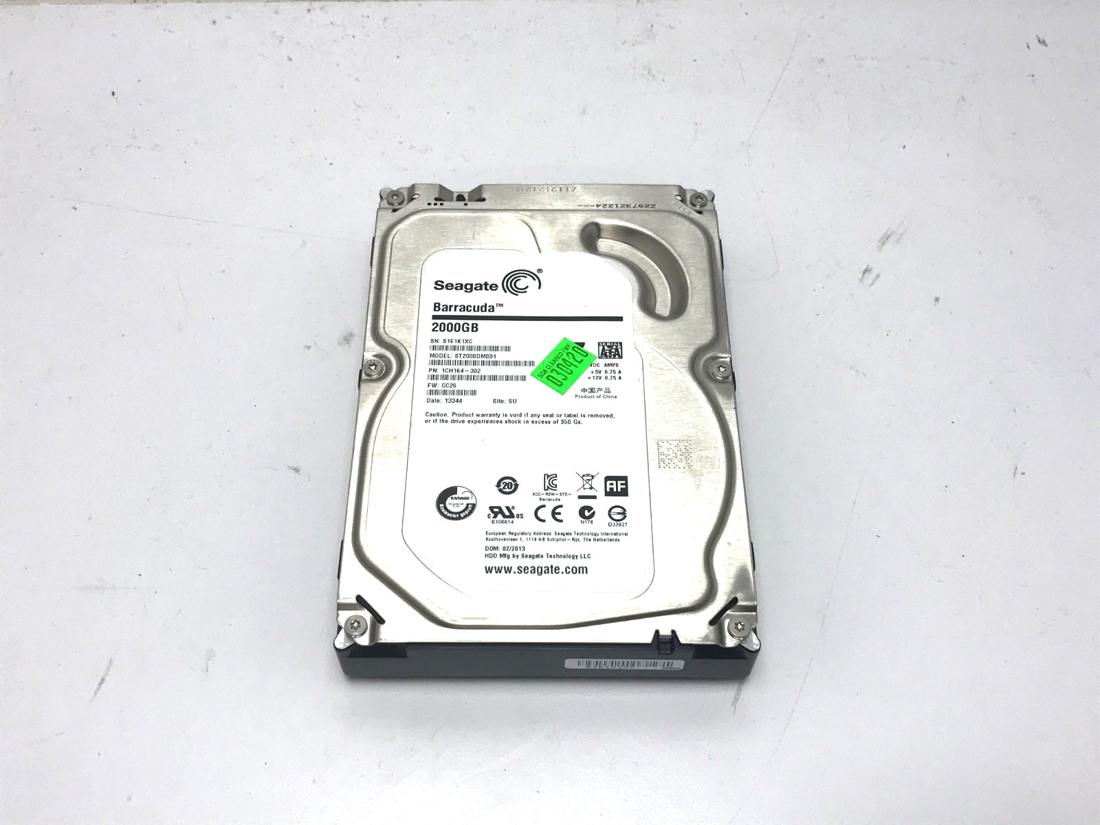 Seagate BarraCuda 2000GB 7200RPM 3.5" SATA HDD (ST2000DM001)