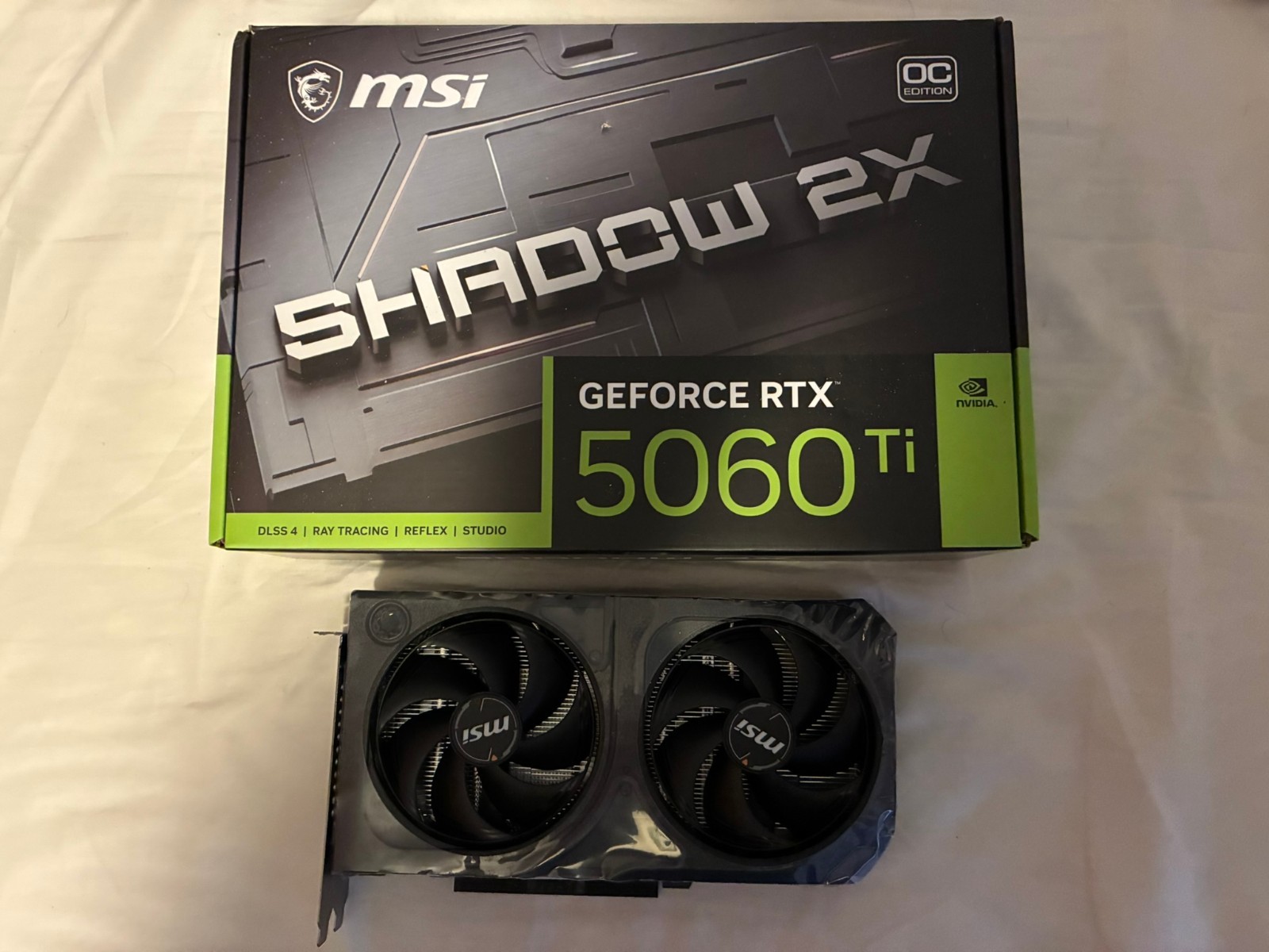 MSI NVIDIA GeForce RTX 5060 Ti 8G SHADOW 2X OC PLUS GPU Graphics Card
