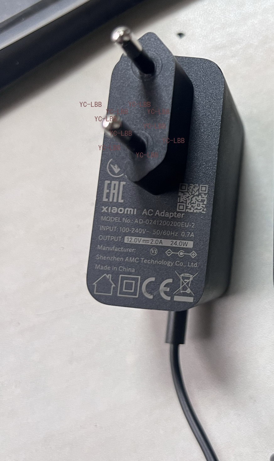 New Original 12V 2A 24W EU/AC/DC Adapter for Xiaomi A27i Full HD IPS LCD Monitor