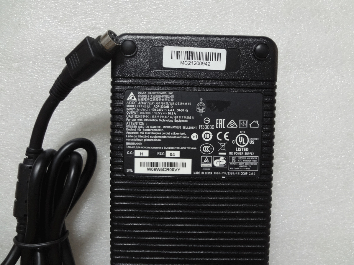 For Clevo P870TM1-G ADP-330AB D 330w Delta 19.5V 16.9A Charger 100%Original NEW