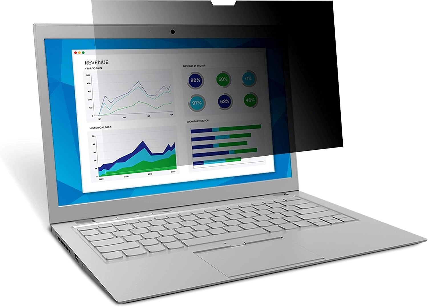 3M 14" Laptop Privacy Screen PF140W9B 16:9 Anti-Glare Filter for Confidentiality