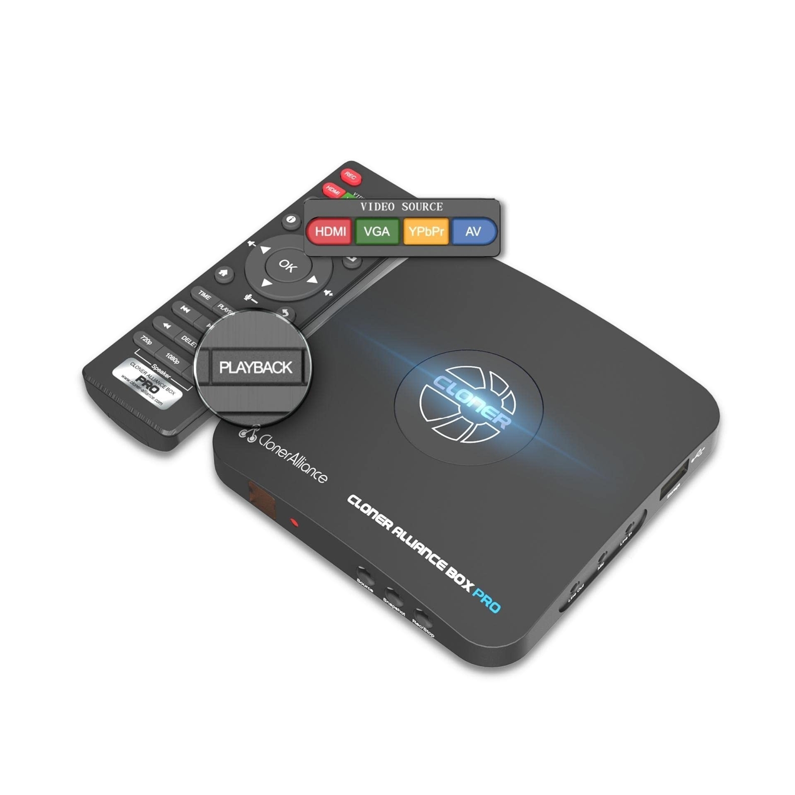 Box Pro, 1080p@60fps Video Recorder, DVR with HDMI Capture, Playback on TV. R...