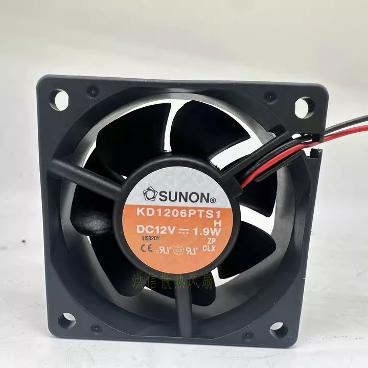 1PCS SUNON 6025 KD1206PTS1 DC12V 1.9W 60x25mm Cooling Fan